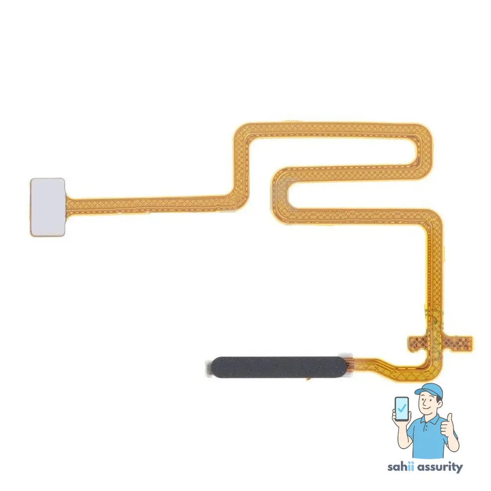 Fingerprint Sensor with Flex Cable for Oppo A76 Black